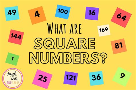 Image result for Math Craft Square Numbers