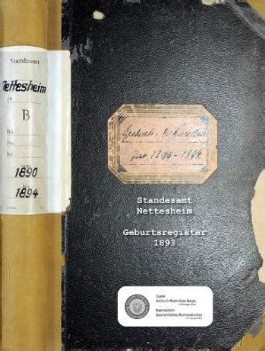 Standesamt Nettesheim, Geburtsregister 1893 – GenWiki