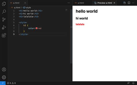 VS Code CSS Tutorial 的图像结果