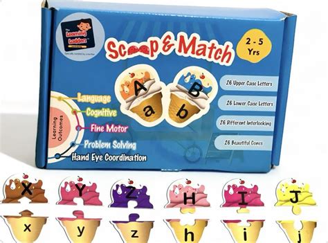 Buy The Learning Ladderz Ice Cream Cone Theme Based Puzzles|Alphabet ...