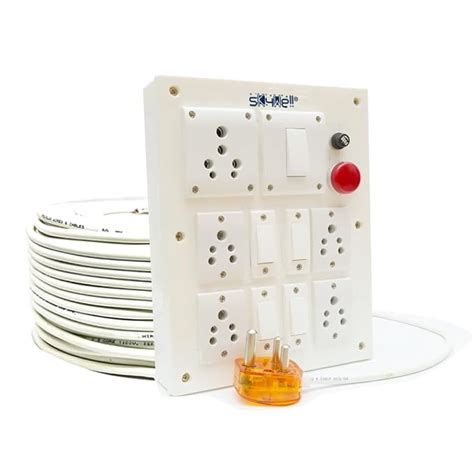 SKYWELL Extension Switch Box of 16Amp Heavy Duty 3500W Outlet & 4Switch ...