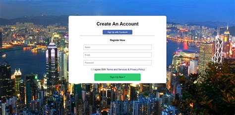 Image result for HTML Sign Up Form Example