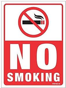 Packgen Packgen No Smoking Sign Board 12x18 Inch Emergency Sign Price ...