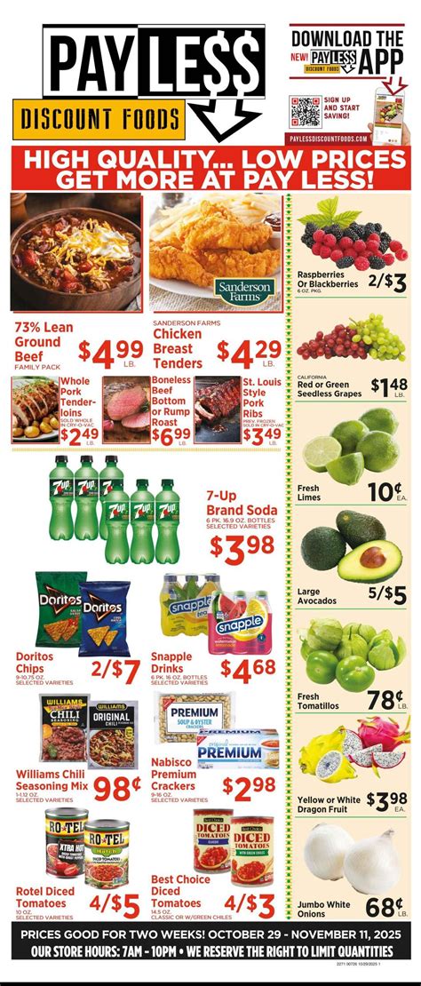 Payless Discount Foods Weekly Ad (10/29/25 - 11/11/25) & Flyer Preview ...
