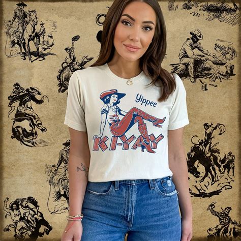 Retro Cowgirl "yippeekiyay" Instant Digital Download, Western ...