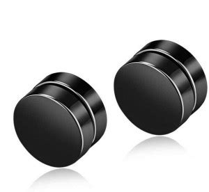 Flipkart.com - Buy ISUBUCCI Black Round Magnetic (Non-Piercing ...