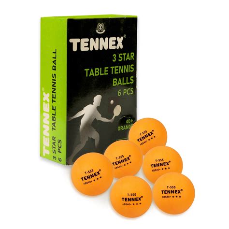 Table Tennis Ball (Pack of 6) ABS – KIBI SPORTS