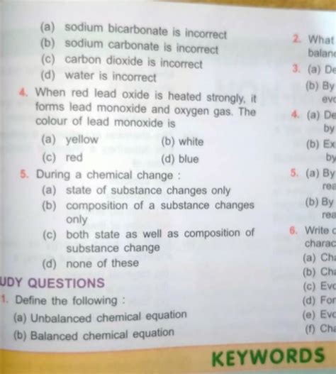 please give the correct answer please 3 - 2NaHCO3= NaCO3+ H2O+ CO2. in ...