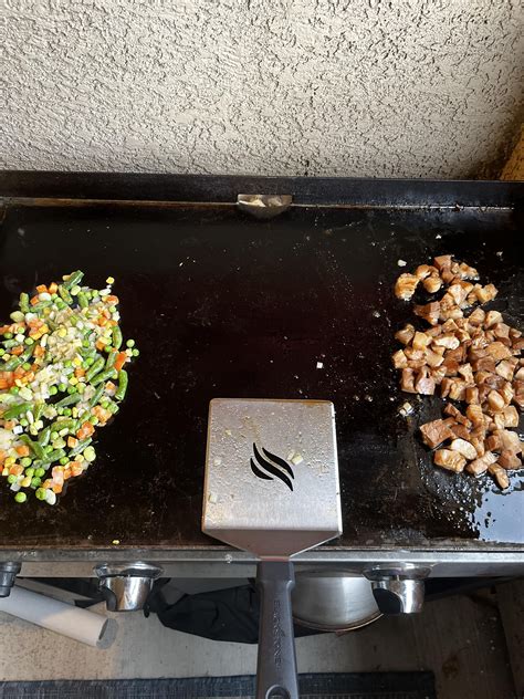Meal 11 of 100 - pork belly fried rice : r/blackstonegriddle