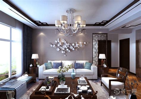 中式风格三居室120平米5万-众美城装修案例-北京房天下家居装修网