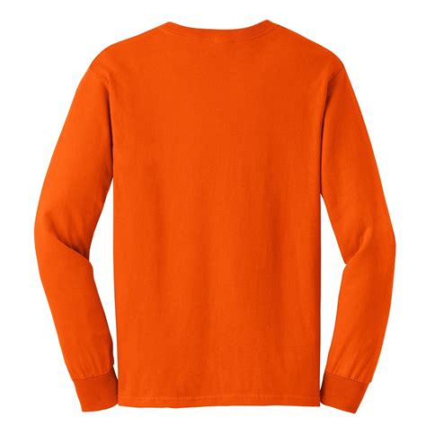 Gildan G2400 Ultra Cotton Long Sleeve T-Shirt - Orange | FullSource.com