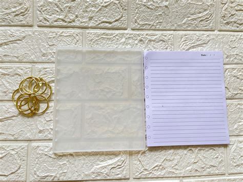 A5 Notebook / Diary Mould with rings and pages