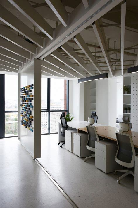 初创企业办公室装修设计方案效果图_岚禾设计