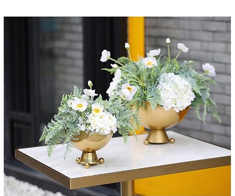 高品质仿真花客厅摆件蓝色花艺绣球花摆设餐桌花成品装饰花假花-美间设计