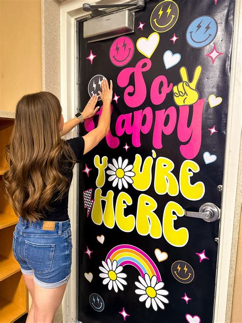 So Happy Youre Here Door Decor Kit or Bulletin Board - Etsy