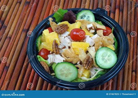 Thai Chicken Salad stock image. Image of bamboo, eating - 37467825