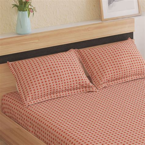 Buy Oxford Creole Cotton 144TC Printed 3Pcs Super King Bedsheet Set ...