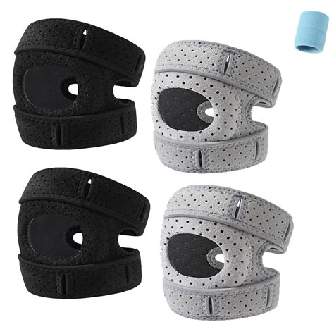 Wellknee Knee Brace, Bone on Bone Knee Brace, Adjustable Patellar Tendon Support Sleeves with ...