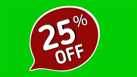 Discount 25% off percent stickers animation motion graphics | Premium ...