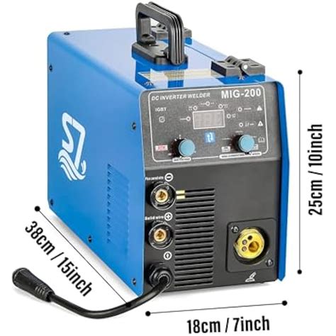 S7 200A MIG Welder 110V/220V, 4-in-1 Gas MIG/Flux India | Ubuy