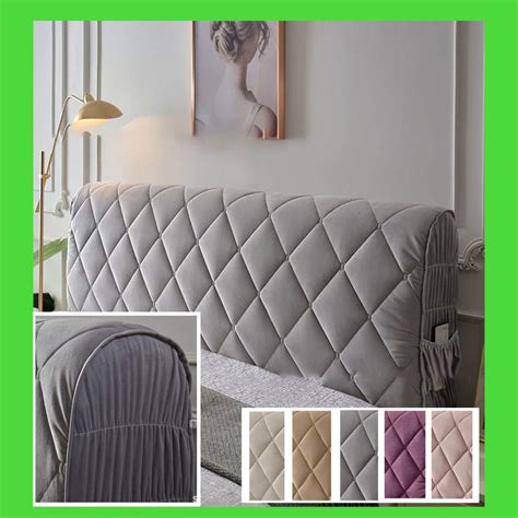 ZJS Headboard Slipcover, Bed Headboard Cover Protector Thicken ...