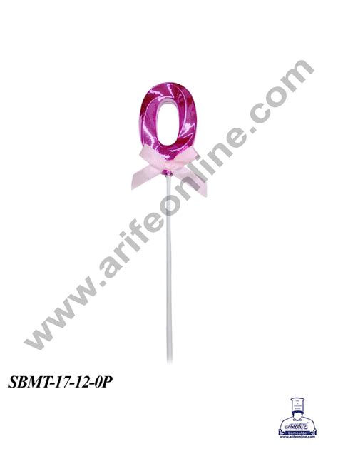 CAKE DECOR™ Plastic 3D Style 0 Number Cake Topper - 1 Piece – Arife ...