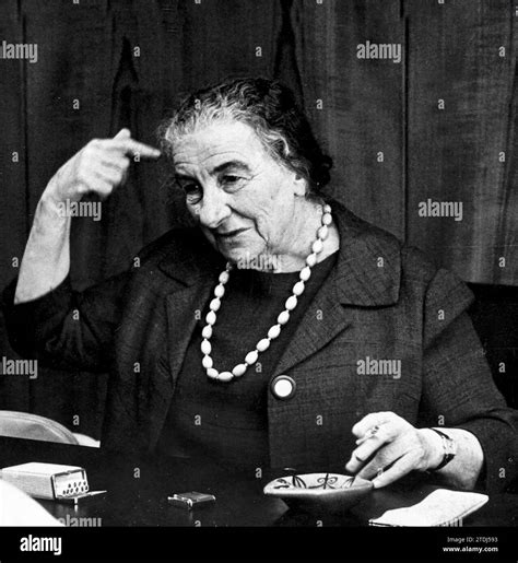 12/31/1969. Israeli Prime Minister Golda Meir. Credit: Album / Archivo ...