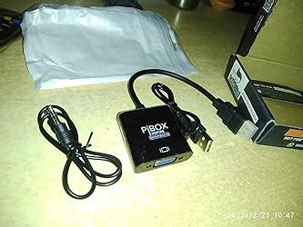 pibox India HDMI to VGA with Audio, Gold-Plated Male to Female VGA for ...
