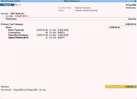 Voucher Types in TallyPrime