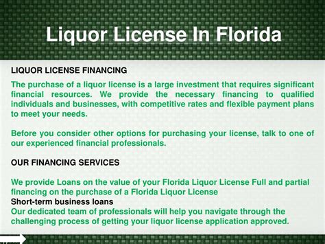 PPT - Liquor License In Florida PowerPoint Presentation, free download ...