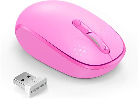 TECKNET Wireless Mouse, 2.4G Quiet Computer Mouse with USB Receiver, 4 ...