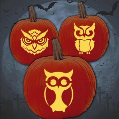 Owl Pumpkin Template
