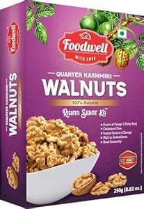 Foodwell®, Natural Quarter kashmiri Walnuts 250 gram, Pack Of 1 without ...