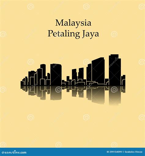 Petaling Jaya, Malaysia City Silhouette Vector Illustration ...