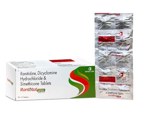 RANTOTAL-SPAS TABLET INTRA LIFE