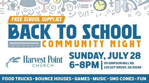 Back to School Community Night, 911 Simpson Mill Road, Locust Grove, GA ...