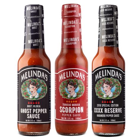 Melinda's Extreme Fiery Collection - Extra Spicy Hot Sauce Gift Set ...