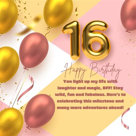 Happy 16th Birthday Quotes Top 100 Best Sweet 16 Birthday Wishes
