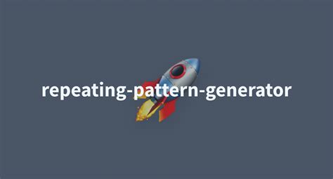Repeat Pattern Generator 的图像结果