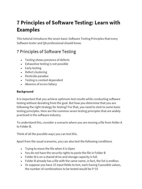 Image result for Software Testing Principles