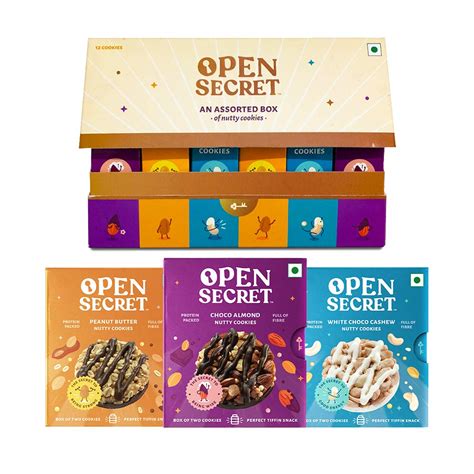 Open Secret Cookies | 9 Packs, 2 Cookies Each | Healthy Snacks, Cookies ...