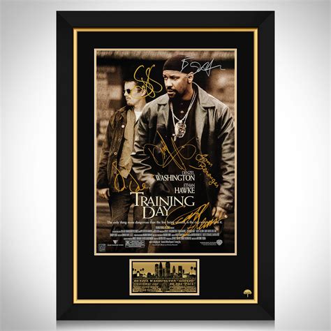 Training Day Movie Mini Poster Limited Signature Edition Custom Frame ...