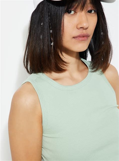 Buy URB_N Women Ribbed Tank Top Online at just Rs. 249.0 ...