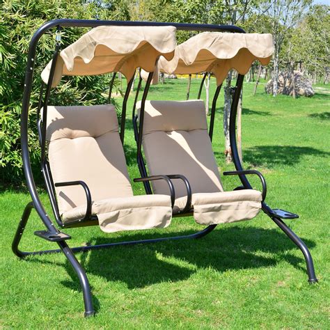 Top 30 of Canopy Patio Porch Swing with Stand