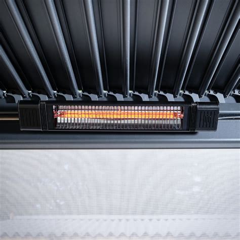 Slimline Wall Mounted Electric Patio Heater | Woodberry