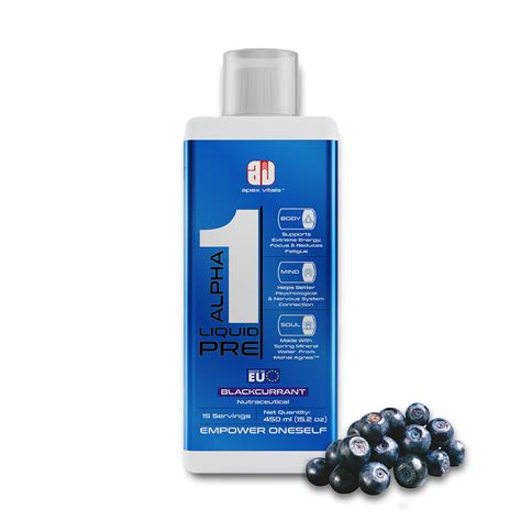 Apex Vitals Alpha 1 Liquid Pre Sports RTD|Made In Europe|FDA,EFSA & FS ...