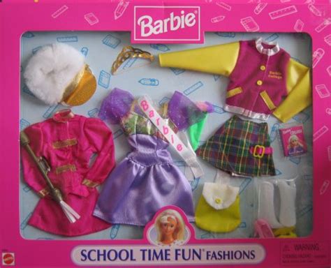 Buy Barbie School Time Fun Fashions w Majorette, Prom Queen & College ...