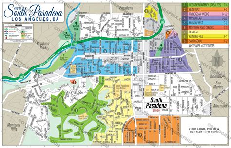 South Pasadena Map, Los Angeles County, CA – Otto Maps