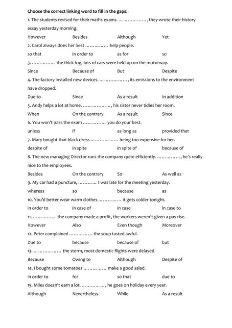 Image result for Linking Worksheets