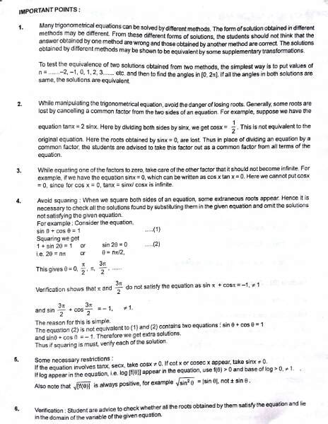 Trigonometric Equation RESONANCE by chandan Singh - Class 11 PDF Download